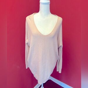 Dreamers V-Neck Sweater in Soft Pink